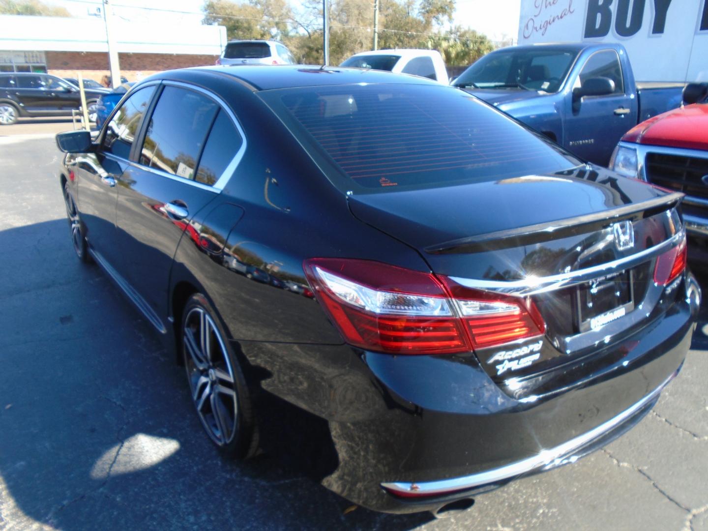 2016 Honda Accord Sport Sedan CVT (1HGCR2F5XGA) with an 2.4L L4 DOHC 16V engine, CVT transmission, located at 6112 N Florida Avenue, Tampa, FL, 33604, (888) 521-5131, 27.954929, -82.459534 - Photo#4